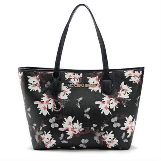 Victorias Secret Vintage Flower Print Shoulder Tote Bag