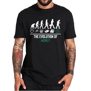 เสื้อยืด ผ้าฝ้าย 100% พิมพ์ลาย Swissborg CHSB The Evolution of Money Crypto คุณภาพสูง สําหรับคู่รักSize S-5XL