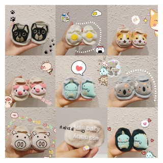 🚩พร้อมส่ง 🚩ถุงเท้าเด็กทารกแรกเกิด 🧦หัวการ์ตูน