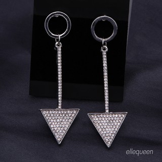 ElleQueen เครื่องประดับต่างหูเพรชสไตล์มินิมอล