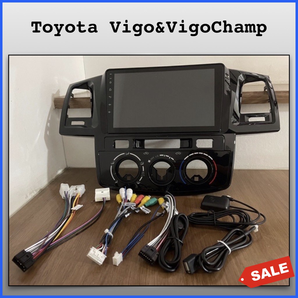 Toyota Hilux Vigo&Vigo Champและ Fortunerหน้าแชป์ม ปี2004-2014จอแอนดรอย ปลั๊กตรงรุ่น จอพร้อมหน้ากาก