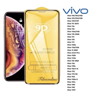 ฟิล์มกระจกนิรภัย VIVO 9D เต็มจอ Vivo Y81/Y83/Y85 Y91/Y93/Y95 Y91i/Y97 Y11-2019 Y1S Y12 Y12S/Y20 Y15-2020 Y17 Y19 Y71 Y20