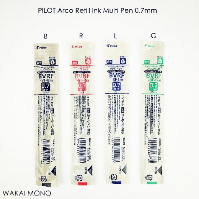 ไส้ปากกา PILOT Dr.Grip 4+1 หัวปากกา 0.7mm BVRF-8F - 0.7