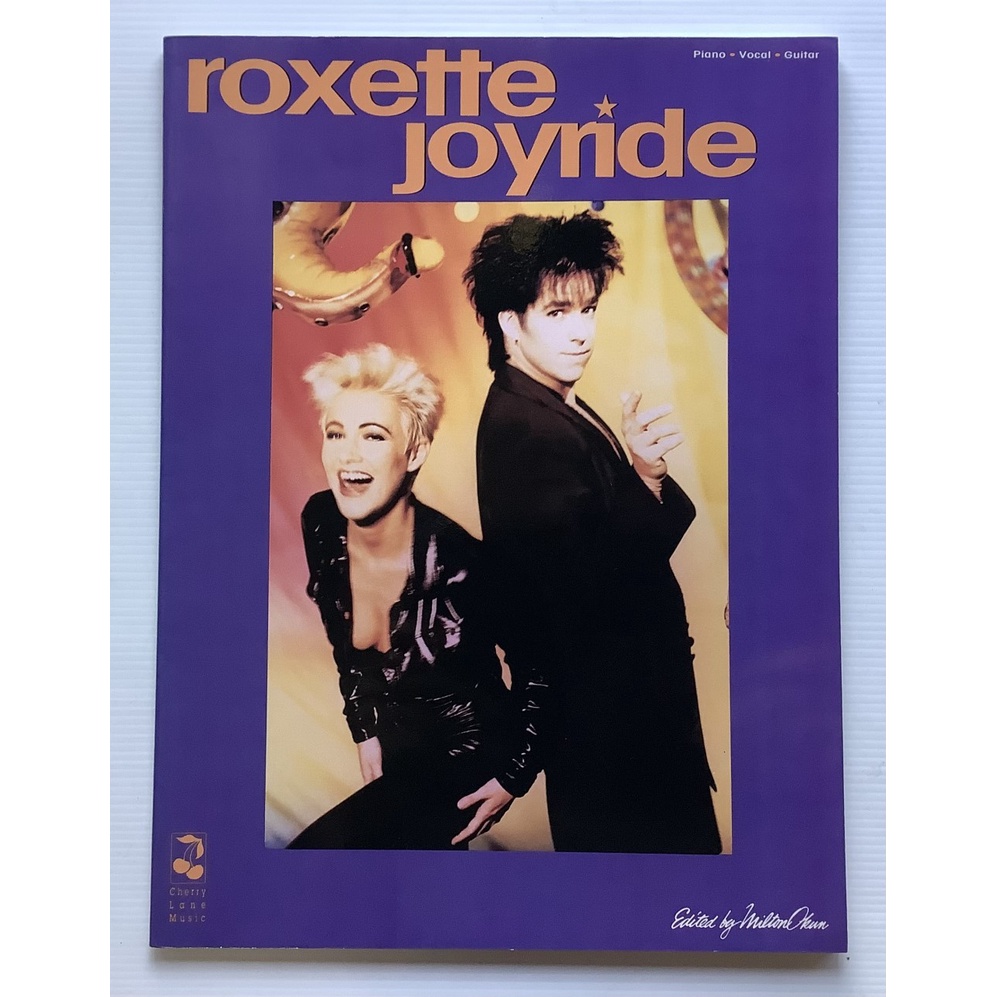 หนังสือโน๊ตเพลงสำหรับ เปียโน ร้อง กีต้าร์ วง Roxette อัลบั้ม Joyride ครบทุกเพลง