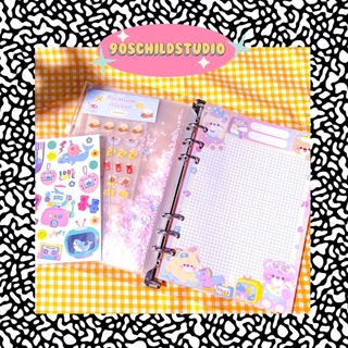 Jelly diary set แฟ้มเจลลี่สันห่วง 6 รู