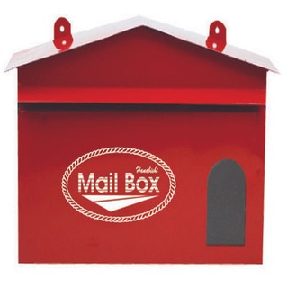 ตู้จดหมาย LT-02 สีแดง HANABISHI LT-02 RD L MAIL BOX