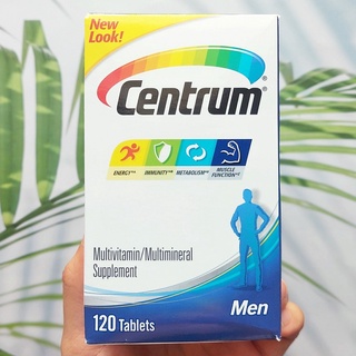 70% Sale!!! EXP: 07/2023 เซนทรัม วิตามินรวม สำหรับผู้ชาย Centrum® Men Multivitamin &amp; Minerals 120 Tablets