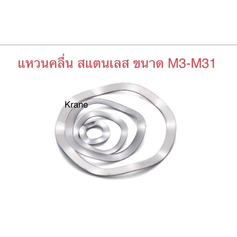 แหวนคลื่น สแตนเลส ขนาดM3-M31