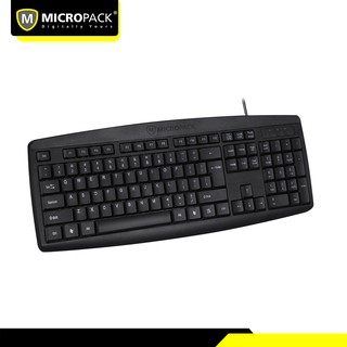 MICROPACK คีย์บอร์ดแบบมีสาย รุ่น K-203 /MOUSE M-103 /101ประกกัน  1ปี