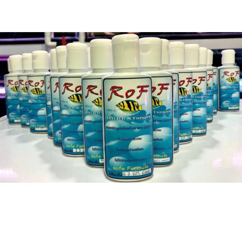RoF Anti Ich & Fungus 150 ml. กำจัดจุดขาว แบคทีเรีย เชื้อรา ไม่เป็นอันตรายกับปลา