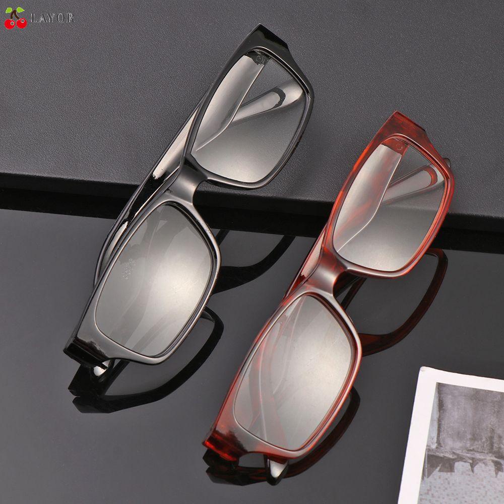 LAYOR Ultralight Presbyopic Glasses Resin Lens Anti Radiation Reading Glasses +1.0~+4.0 High-definition PC Frame Anti-fatigue Flat Mirror Eyewear/Multicolor #0