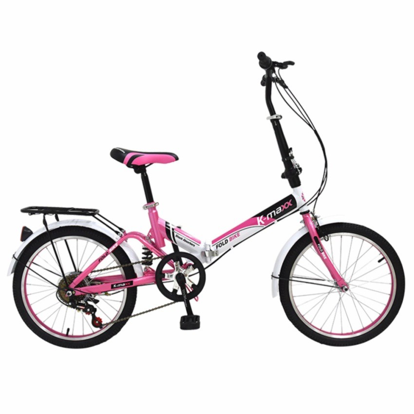 K-BIKE MAXX จักรยานพับได้ FOLDING BIKE 20 นิ้ว 6 Speed รุ่น 20K62(New Design) ชมพู/ขาว #9