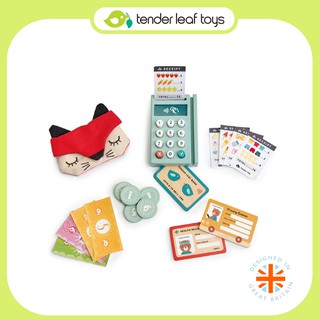 Tender Leaf Toys ของเล่นไม้ ของเล่นบทบาทสมมติ เครื่องจ่ายเงินไฮเทค Play Pay Pack