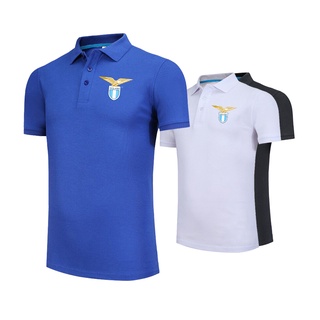 [ ซื้อ 3 ชิ้น ลด 5%]  โปโล, เสื้อยืด Lazio Football Club กีฬาผู้ชายชั้นนำ, โปโล Lazio Football Club, การบีบอัดแห้งเร็วกีฬาเสื้อยืด, ท็อปส์ซูธุรกิจแบบสบาย ๆ