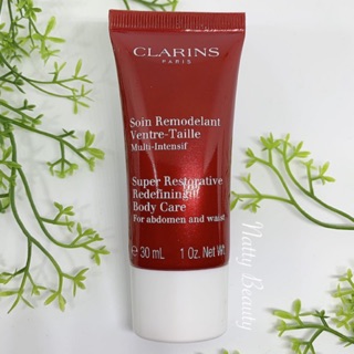 🔥แท้💯%🔥ฉลากไทย 30ml.ผลิต3/65 ครีมลดไขมันหน้าท้องและ​ยกกระชับรอบเอว Clarins Super Restorative Redefining Body Care