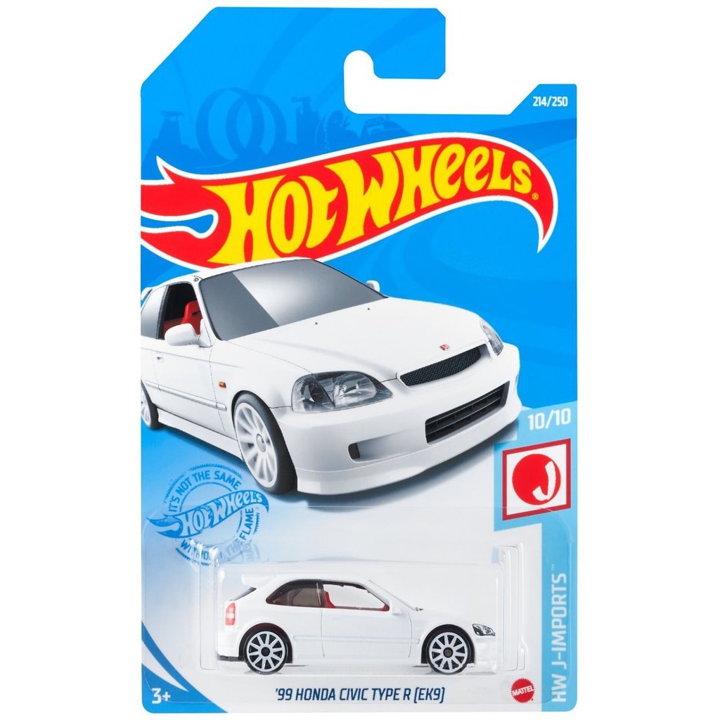 รถเหล็ก HOTWHEELS ของแท้ '99 Honda Civic TYPE R (EK9) (White)