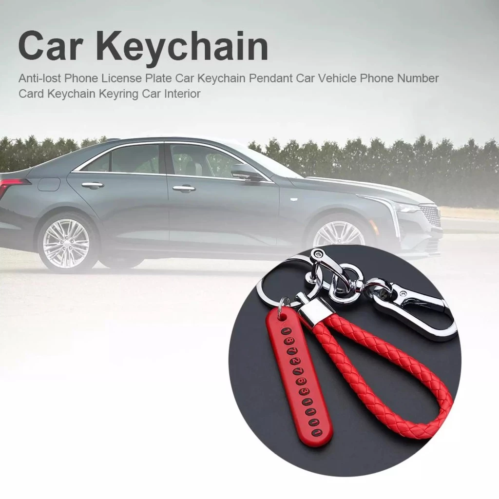 Fin1 พวงกุญ แจกันหาย พวง กุญแจมี เบอร์โทร พวงกุญแจรถและบ้าน Anti-lost Phone License Plate Car Keychain No. 3143 thumbnail 8