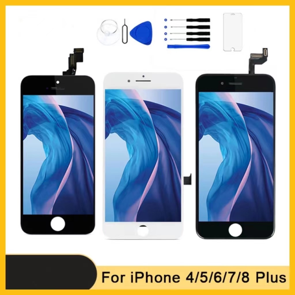 หน้าจอใช้สำหรับ i5 5s SE i6 6plus 6s 6splus i7 7plus i8 8plus พร้อมทัสกรีน (จอแสดงผลพร้อมทัชสกรีน)