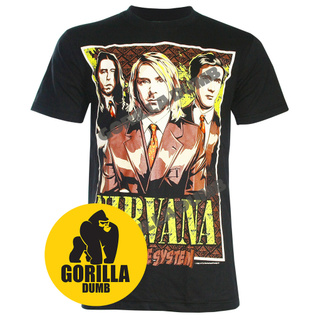 Gorilladumb เสื้อยืดลายวงดนตรี เนอร์วานา The Nirvana Kurt Cobain