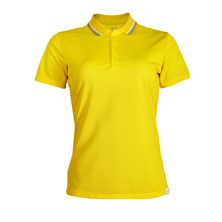EGO SPORT EG6168 เสื้อโปโลหญิงเบสิคแขนสั้น สีเหลืองจัน 99.95% Anti-Bacteria