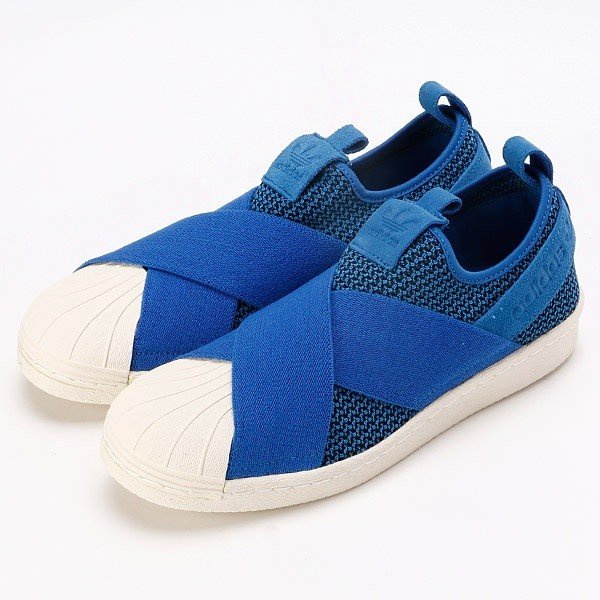 superstar slip on Blue