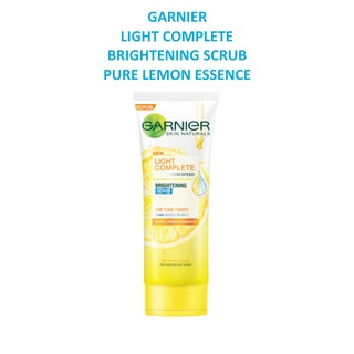 🌟 โฟมสครับ ผสมเม็ดบีดส์ขนาดเล็ก การ์นิเย่ GARNIER LIGHT COMPLETE BRIGHTENING SCRUB 100มล.