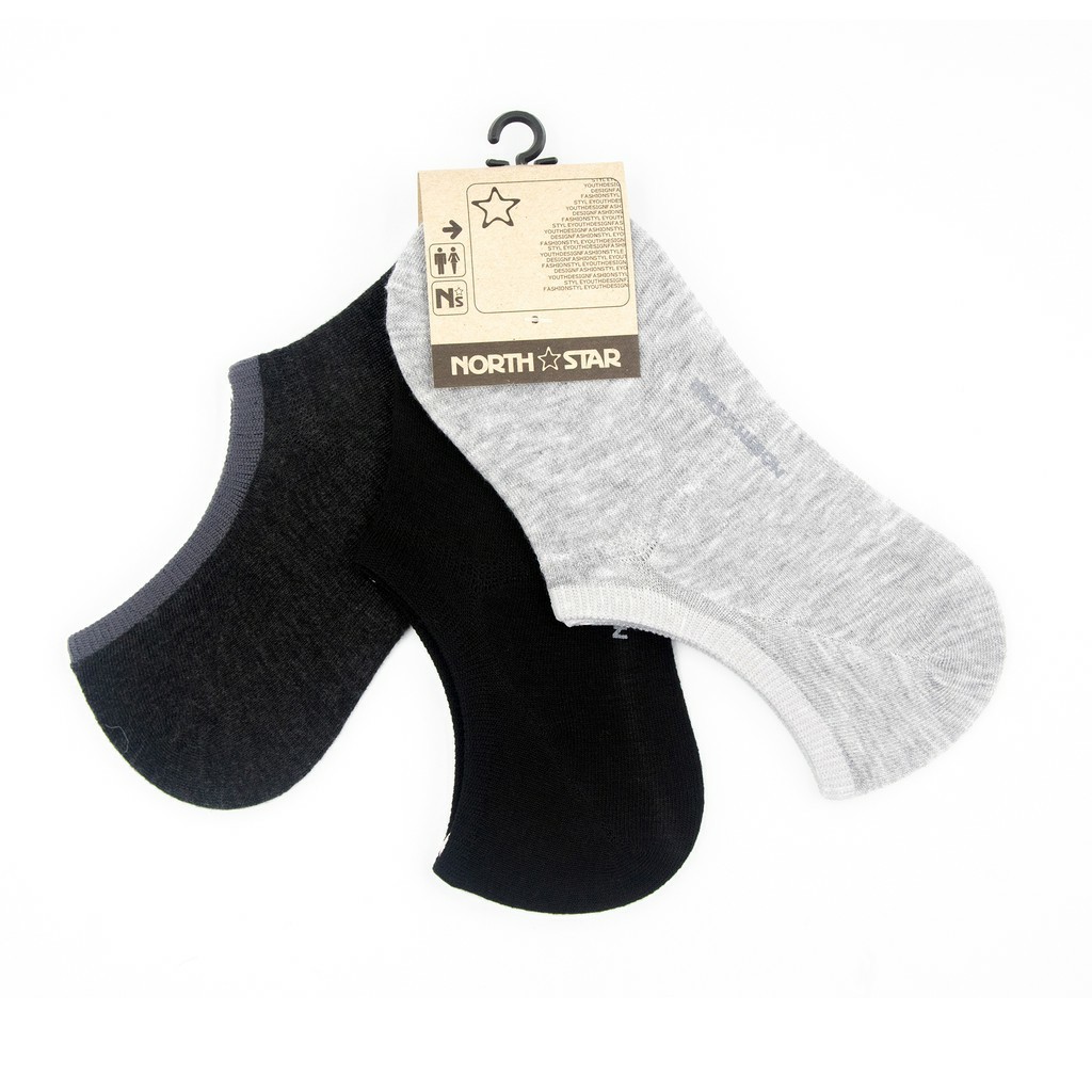 Bata SOCKS ถุงเท้าข้อต่ำ SPORT SOCK แพ็ค 3 คู่ สีดำ-น้ำเงิน-เทา Size XL คละสี รหัส 9580633
