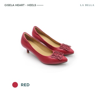 LA BELLA รุ่น GISELA HEART HEELS - RED