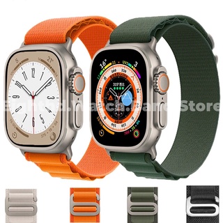 สายนาฬิกาข้อมือ หัวเข็มขัดโลหะ สําหรับ Apple Watch Series Ultra 8 7 6 SE 5 4 3 2 1 iWatch ขนาด 49 มม. 41 มม. 45 มม. 44 มม. 42 มม. 40 มม. 38 มม.