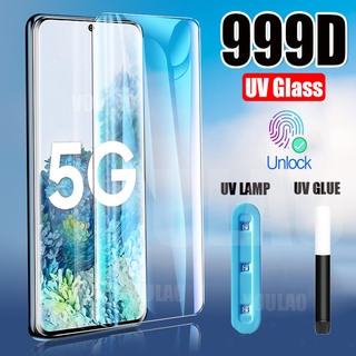 1 Packs UV tempered film Samsung Galaxy Note 8 9 10 Note20 Ultra ฟิล์มนิรภัย UV Anti-Scratch Anti-Fingerprint