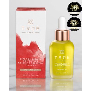 🇬🇧✈️ True Skincare -Certified Organic Rehydrating Rosehip &amp; Rosemary Facial Oil(30ml)[Pre-Order ]