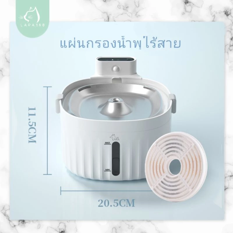 (ส่งด่วน)🌈แผ่นกรองน้ำพุรุ่นไร้สาย​ ( M04 )​ กรองรุ่น1