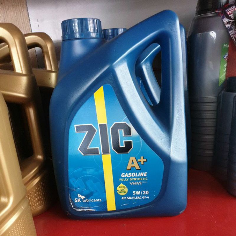 พร้อมส่ง น้ำมันเครื่องเบนซิน ZIC A+ เกรดดีสุด ดังมากในต่างประเทศ 4ลิตร