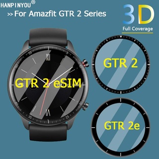 ฟิล์มกันรอยหน้าจอ 3D โค้งใสสําหรับ Xiaomi Amazfit Gtr 2 Esim / 2e