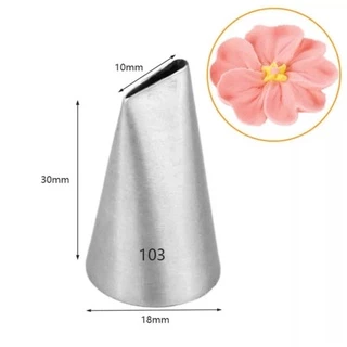 หัวบีบครีมเบอร์ 104 หัวบีบกลีบกุหลาบ PETAL TUBES ขนาดเล็ก
