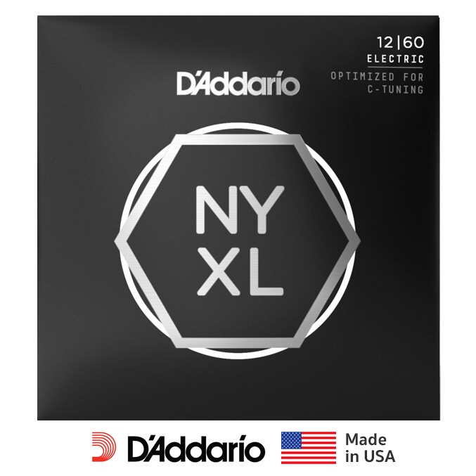 D'Addario® สายกีตาร์ไฟฟ้า เบอร์ 12 แบบผสม วัสดุนิกเกิล รุ่น NYXL1260 (Extra Heavy, 12-60) ** Made in USA **
