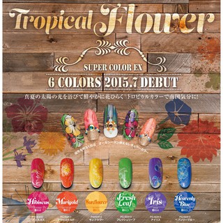 PREGEL COLLECTION TROPICAL FLOWER สีทาเล็บเจล-สีเจลทาเล็บ