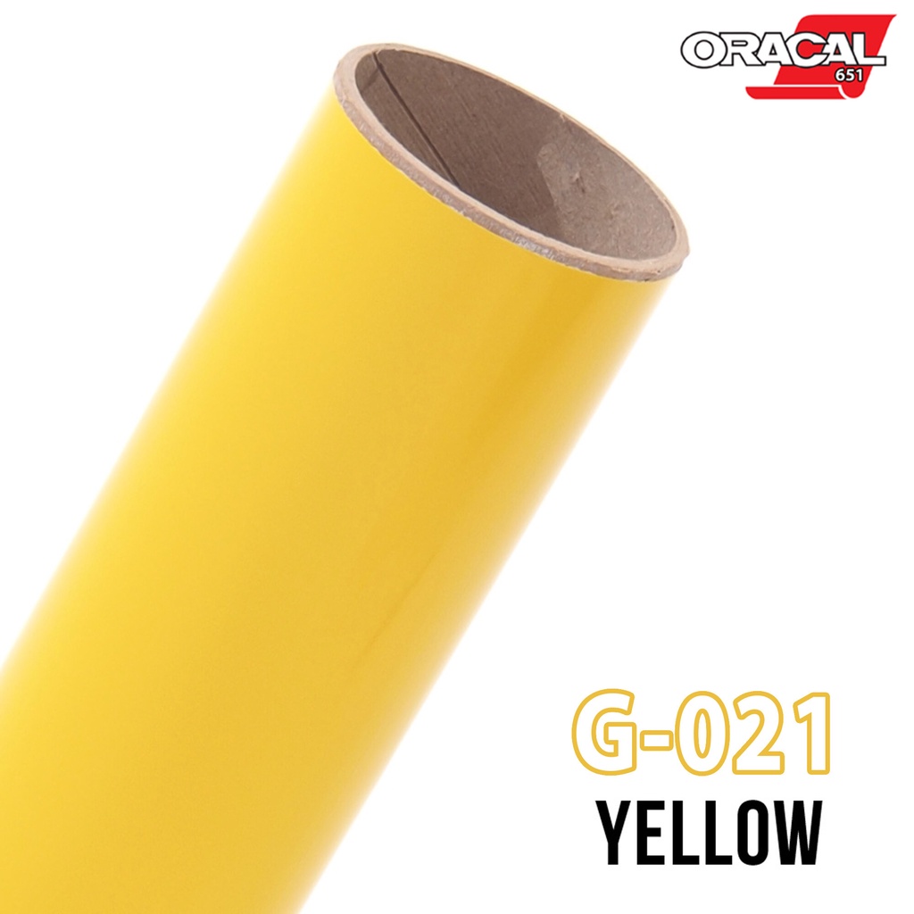 DS สติ๊กเกอร์ติดรถ ORACAL651 สีเหลืองเงา G021 สีเหลืองด้าน M021 กันขี้นก ยางมะตอย ยางไม้