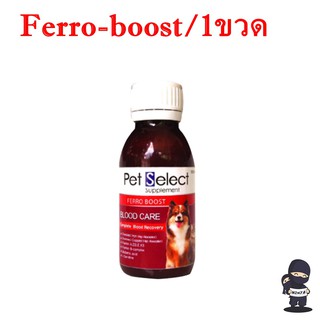 Ferro-Boost 100 ml Pet Selectวิตามิน อาหารเสริม บำรุงเลือด สุนัข แมว