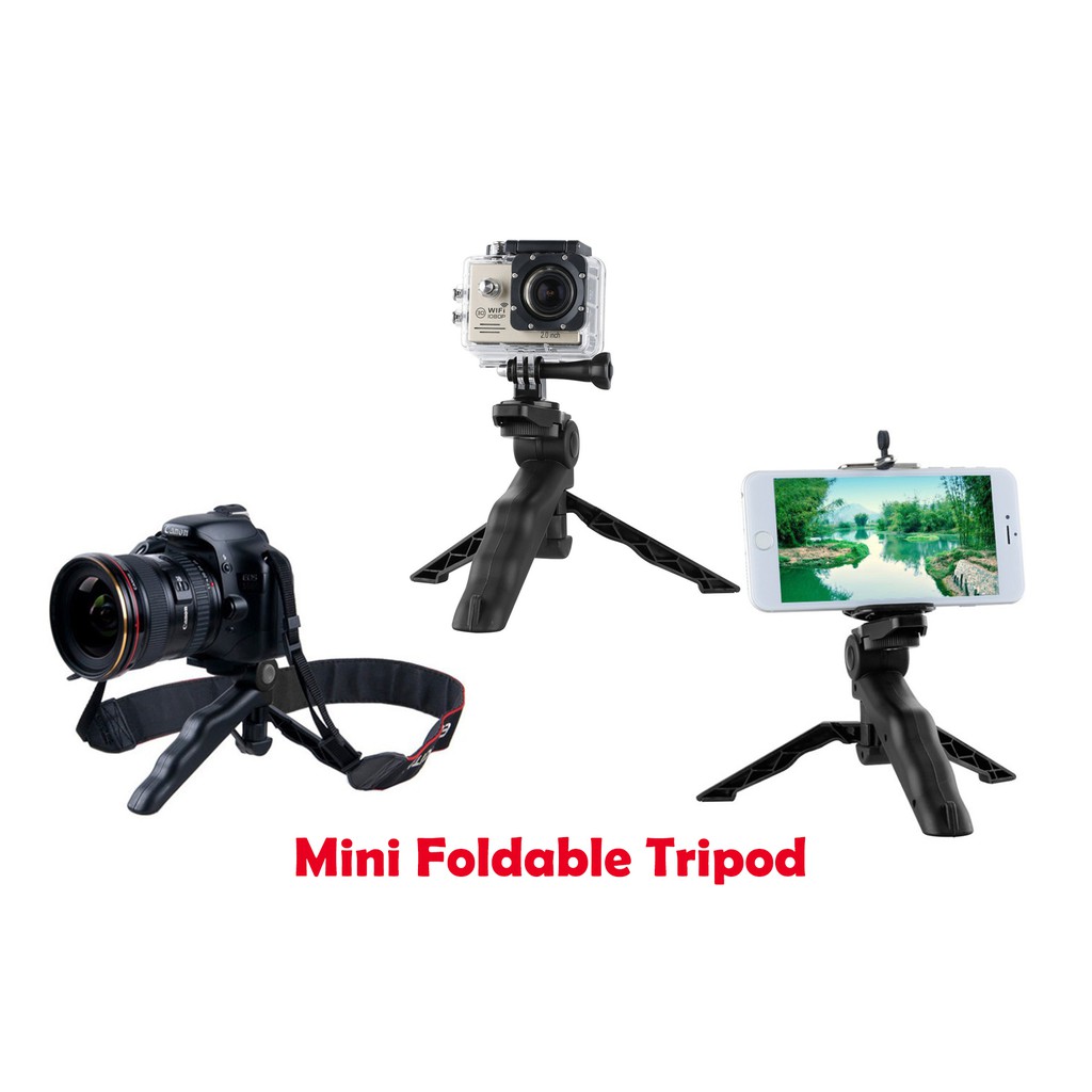 MINI TRIPOD FOLDABLE TRIPOD สําหรับ DSLR GOPRO SMARTPHONE