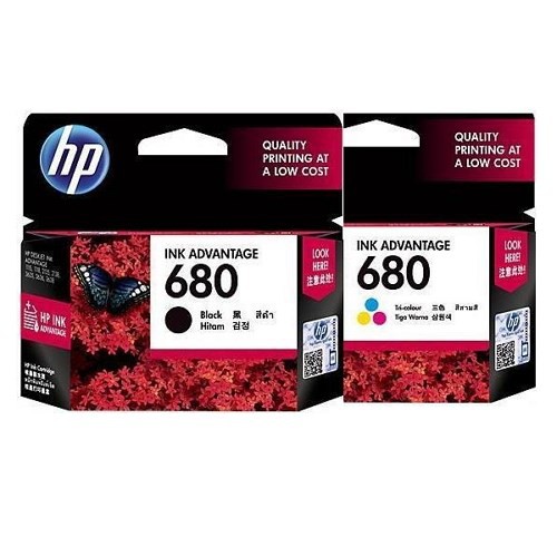 หมึกพิมพ์ HP 680 Black สีดำ / HP 680 Tri-Color ของแท้ รับประกันศูนย์