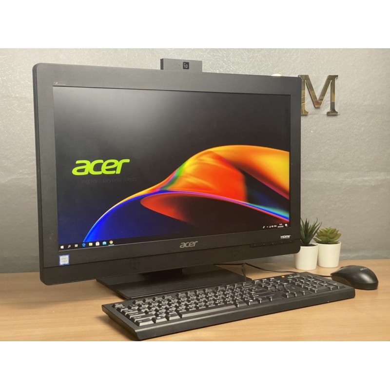 คอมพิวเตอร์ ALL IN ONE ACER I5 Gen 7หน้าจอ 22 นิ้วคอมตั้งโต๊ะ คอมพิวเตอร์ออล อิน วัน มือสอง all in o