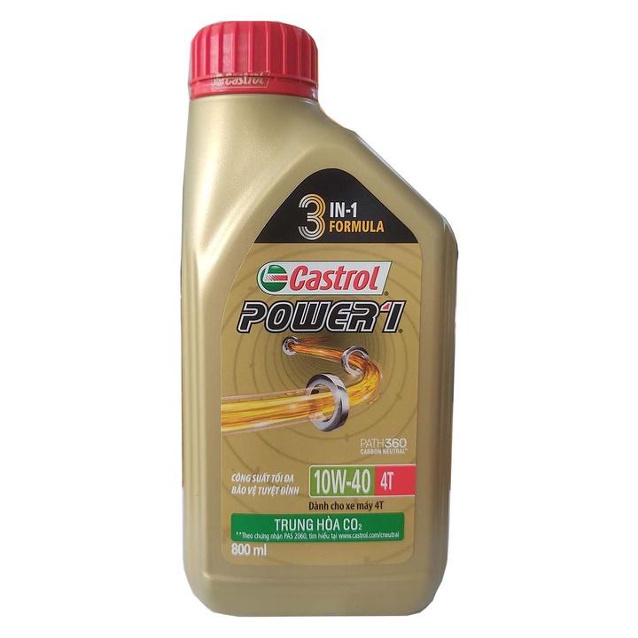 CASTROL 4-STROK MOTORCYCLE OIL 10W- 40 800 ML พิเศษสําหรับการรับประกันเครื่องยนต์
