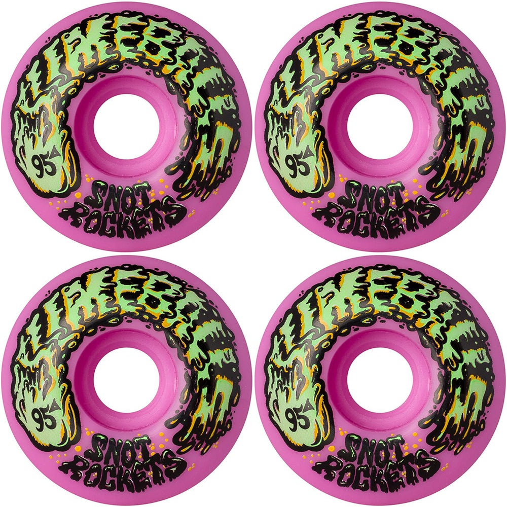 Slime Balls | 54mm 95a Snot Rockets Pastel Pink Skateboard Wheels