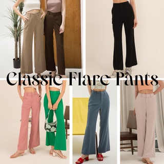 Mist of rain - กางเกงขาม้า รุ่น Classic Flare Pants (Pre order)