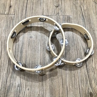 Tambourine ไม้ 8/10 นิ้ว ราคาถูก พร้อมส่ง