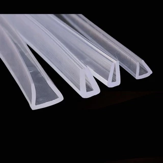 in stockBLOOMZO 2 เมตรเทปปิดผนึกประตูอาบน้ําทนทานยางรูปตัว U หลายขนาดกระจก Protector Trim