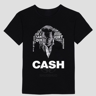 [COD]เสื้อยืด พิมพ์ลาย Johnny Cash สไตล์ฮิปสเตอร์ สุดเท่ อเนกประสงค์ DIY สําหรับผู้ชาย 2022