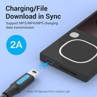 Vention สายเคเบิล USB C เป็น Mini B สําหรับโทรศัพท์ แล็ปท็อป Carmera DV เครื่องบันทึกในรถยนต์ Mini B เป็น Type C