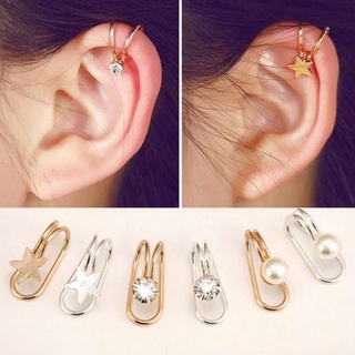 ต่างหูแฟชั่นเกาหลี ใหม่ล่าสุด ไม่เจาะหู ต่างหู - 1 ชิ้น | M.S | Korean fashion clip on earring - 1 Piece